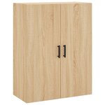 vidaXL Buffet haut Chêne sonoma 69 5x34x180 cm Bois d'ingénierie