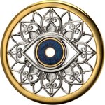 Pièce de monnaie en Argent - Or 10 Dollars g 7 (Ag) - 1 (Au) Millésime 2024 Symbols of Life PROTECTING EYE