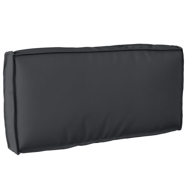 vidaXL Coussin de palette pour dossier Noir 80x40x12 cm Tissu Oxford