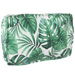vidaXL Coussin de palette pour dossier  motif feuille  70x40x12 cm  en tissu Oxford.