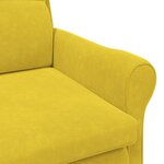 vidaXL fauteuil Jaune 76 x 94 x 102 cm Velours