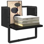 vidaXL Étagère Murale Chêne noir 30 x 25 x 30 cm Bois d'ingénierie