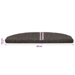 vidaXL Tapis d'escalier auto-adhésifs 15 Pièces Anthracite