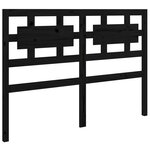 vidaXL Tête de lit Noir 185 5x4x100 cm Bois massif de pin