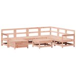 vidaXL Salon de jardin 8 Pièces bois massif sapin de douglas