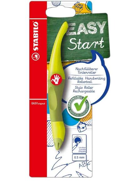 Stylo roller EASYoriginal, pr gauchers, limon STABILO