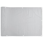 vidaXL Écran d'intimité de balcon gris 700x120 cm PVC