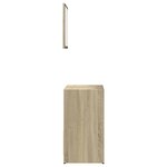 vidaXL Ensemble de meubles de salle de bain 2 Pièces chêne sonoma