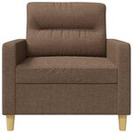 vidaXL Fauteuil Marron 60 cm Tissu