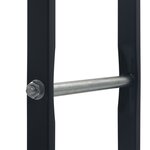 vidaXL Portant de bois de chauffage Noir 100x25x100 cm Acier