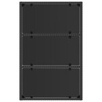 vidaXL Salon de jardin 4 Pièces avec coussins Noir Résine tressée