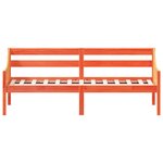 vidaXL Lit de jour sans matelas cire marron 90x190 cm bois pin massif