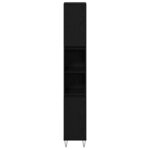 vidaXL Ensemble de Meubles de Salle de Bain 3 Pièces Chêne noir