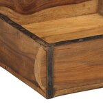 vidaXL Plateau Marron 29 x 31 x 10 cm Bois Recyclé Solide