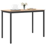 vidaXL Table de bar Naturel 110 x 55 x 105 cm Bois de pin massif