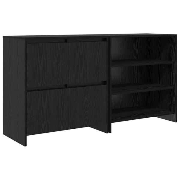 vidaXL Buffet 2 Pièces Chêne noir 70 x 41 x 75 cm Bois d'ingénierie
