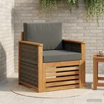 vidaXL Sofa de milieu extérieur Naturel
