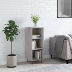 vidaXL Buffet sonoma gris 34 5x32 5x90 cm bois d'ingénierie