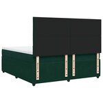 vidaXL Sommier à lattes de lit et matelas Vert foncé 200x200cm Velours
