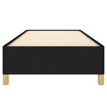 Vidaxl cadre de lit noir 100x200 cm tissu
