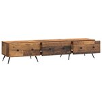 vidaXL Meuble TV Bois ancien 147 x 34 5 x 30 cm Bois d'ingénierie