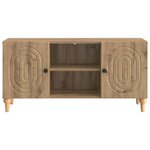vidaXL Meuble TV 102 x 34 5 x 50 cm Chêne artisanal Bois d'ingénierie