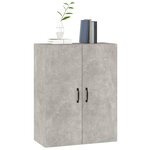 vidaXL Armoire suspendue Gris béton 69 5x34x90 cm Bois d'ingénierie