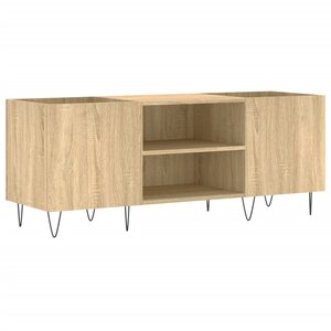 vidaXL Armoire à disques chêne sonoma 121x38x48 cm bois d'ingénierie