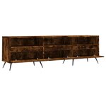 vidaXL Meuble TV chêne fumé 150x30x44 5 cm bois d'ingénierie