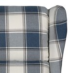 Vidaxl fauteuil de massage bleu tissu