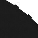 vidaXL Tapis de saut Tissu Noir pour trampoline rond de 3 96 m