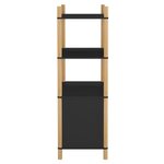 vidaXL Buffet haut Noir 80x40x121 cm Bois d'ingénierie