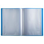 Protège-documents en polypropylène souple OPAK 20 vues - A4 - Bleu clair x 25 EXACOMPTA