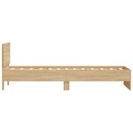 vidaXL Cadre de lit sans matelas avec tête de lit 90x190 cm