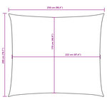 vidaXL Voile de parasol tissu oxford rectangulaire 2x2 5 m terre cuite