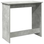 vidaXL Bureau Gris béton 80x40x75 cm Aggloméré