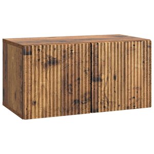 vidaXL Meuble TV mural Bois ancien 59 5 x 31 x 30 cm Bois d'ingénierie