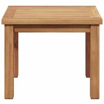 vidaXL Table basse Marron 45 x 45 x 36 cm Bois de teck massif