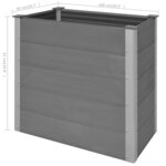 vidaXL Lit surélevé de jardin WPC 100x50x91 cm Gris