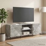 vidaXL Meuble TV Gris béton 150 x 31 x 50 cm Bois d'ingénierie