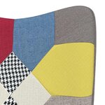 vidaXL Chaise de relaxation Patchwork Tissu