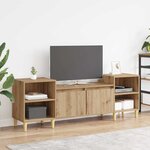 vidaXL Meuble TV Chêne artisanal 160 x 35 x 55 cm Bois d'ingénierie