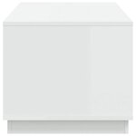 vidaXL Table basse blanc 102x50x44 cm bois d'ingénierie