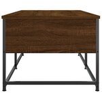 vidaXL Table basse chêne marron 100x51x40 cm bois d'ingénierie