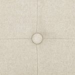 vidaXL Banc de rangement pliable Blanc crème Faux lin