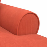 vidaXL Chaise lounge avec jupe Rouge orange 91 x 157 x 91 cm