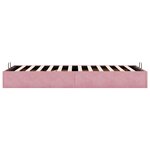 vidaXL Cadre de lit ottoman sans matelas rose 90x190 cm velours