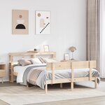 vidaXL Cadre de lit sans matelas 140x190 cm bois de pin massif