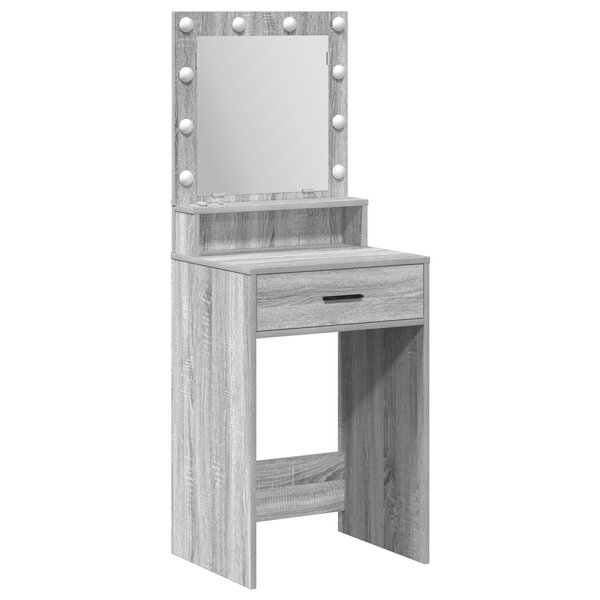 vidaXL Coiffeuse Sonoma gris 50 x 41 x 135 cm Bois d'ingénierie