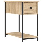 vidaXL Tables de chevet 2 Pièces chêne sonoma 30x60x60 cm bois ingénierie